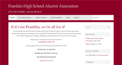 Desktop Screenshot of franklinhighalumni.org